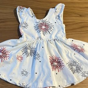 Monica + Andy firework dress